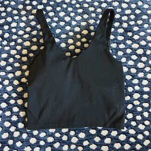 Lululemon Athletica Black Sleeveless Crop Top
